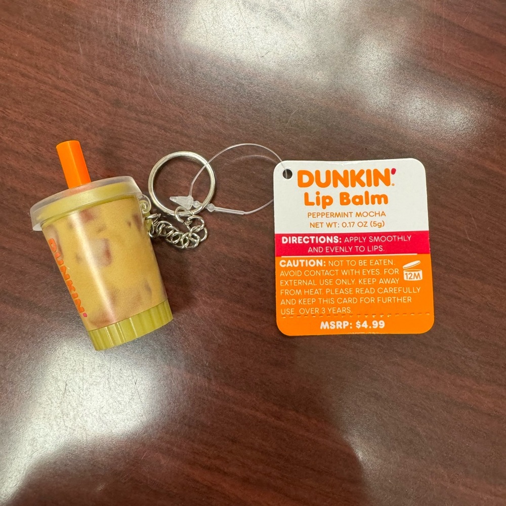 Dunkin’ Donuts, plush spider, donut keychain, and lip balm coffee cup. NWT - Picture 3 of 6